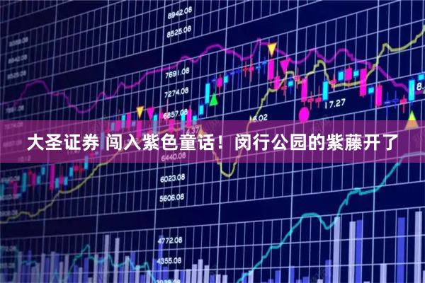 大圣证券 闯入紫色童话！闵行公园的紫藤开了